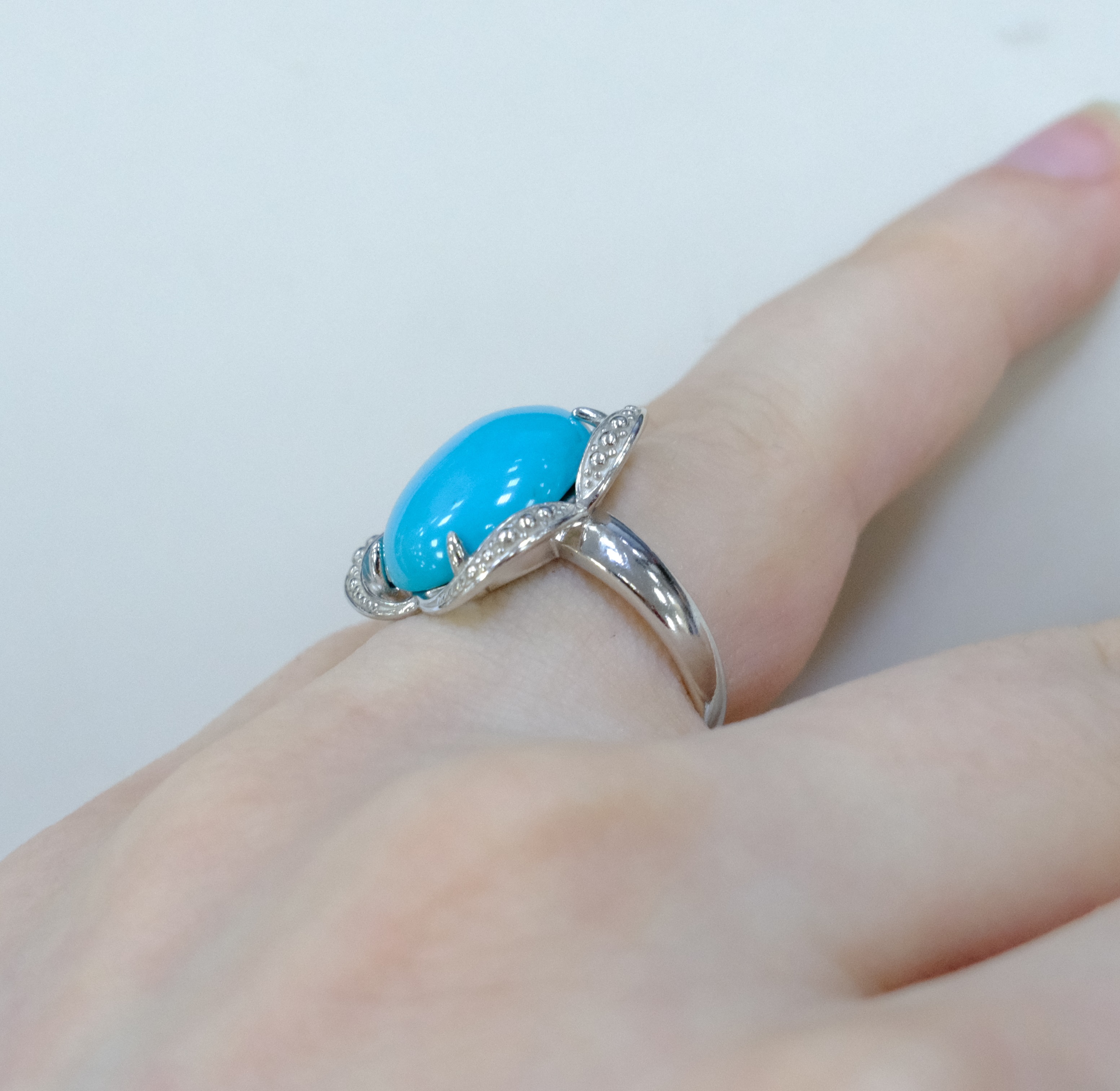 Серебряное кольцо с бирюзой